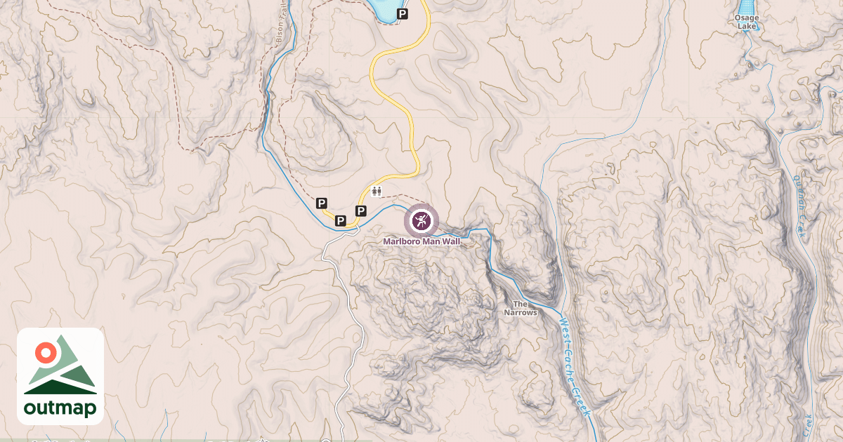 Map of Marlboro Man Wall