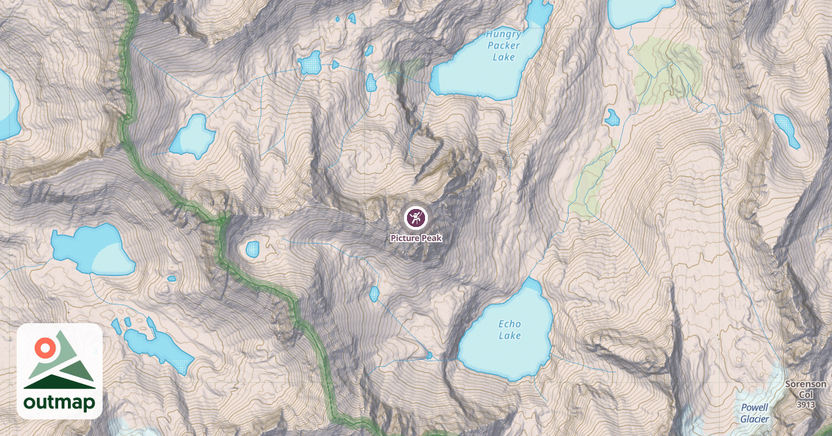 Map of Picture Peak