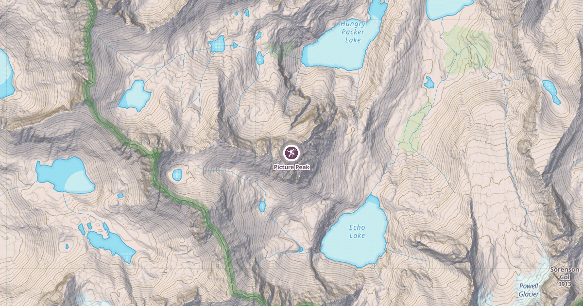 Map preview of Picture Peak