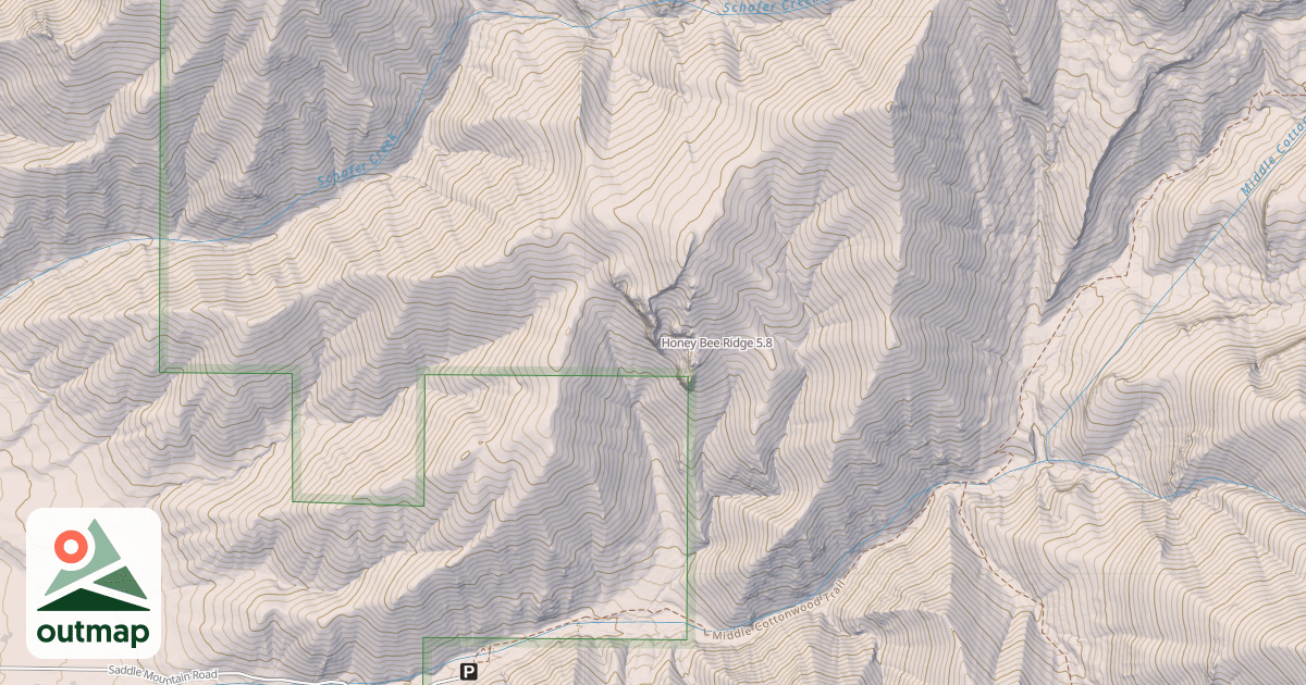 Map of Honey Bee Ridge