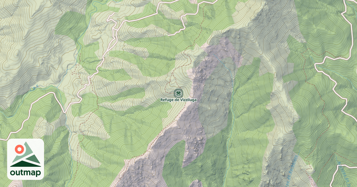 Map of Refuge de Vizziluga