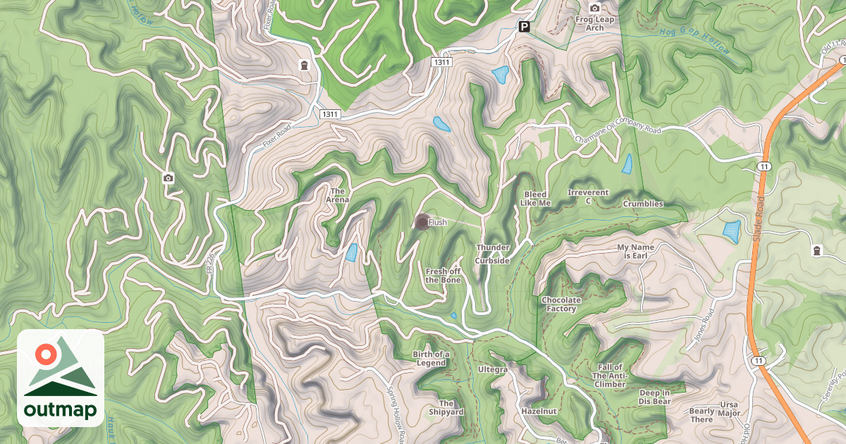 Map of Flush