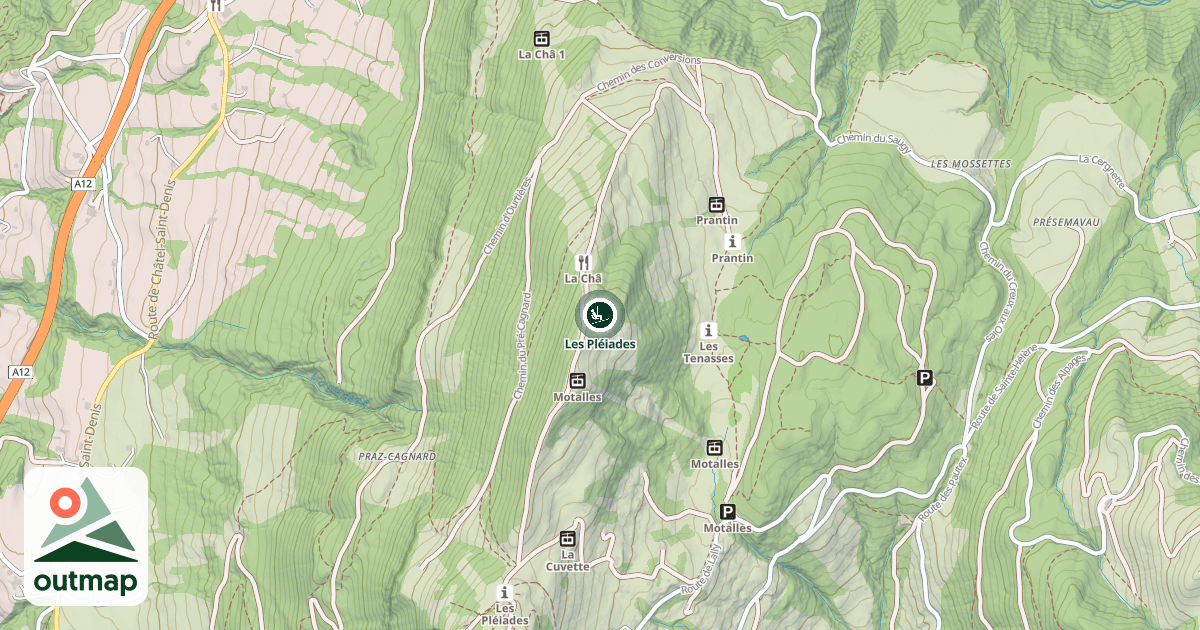 Map of Les Pléiades