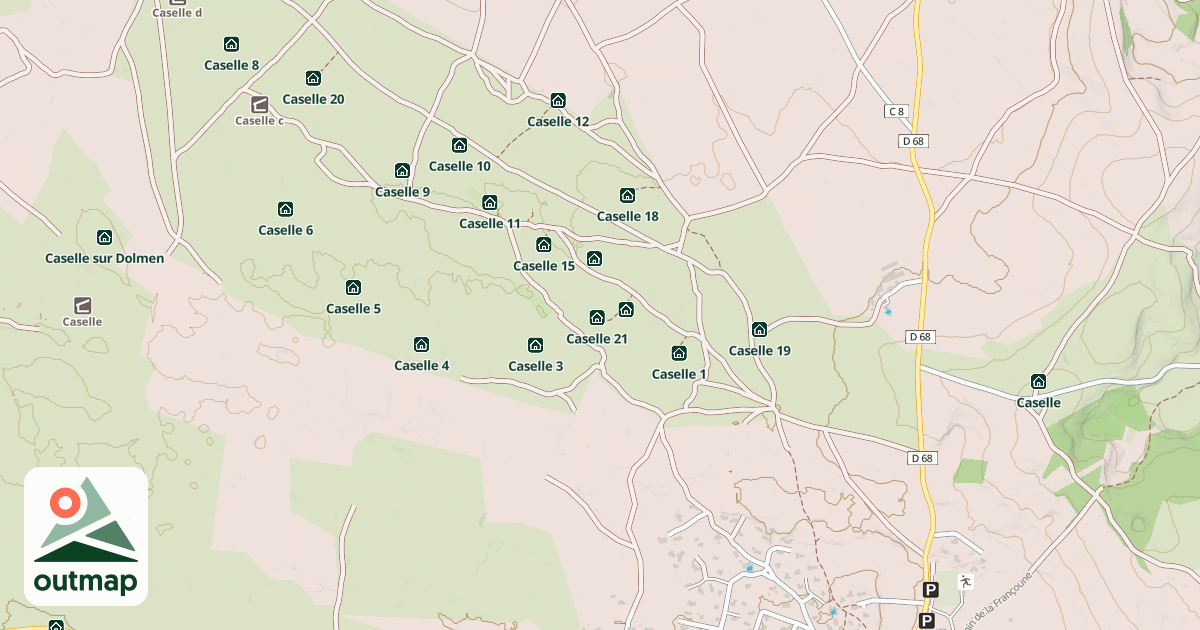 Map of Caselle 21