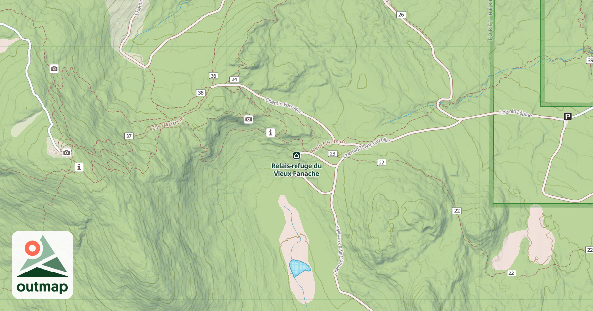 Map of Relais-refuge du Vieux Panache