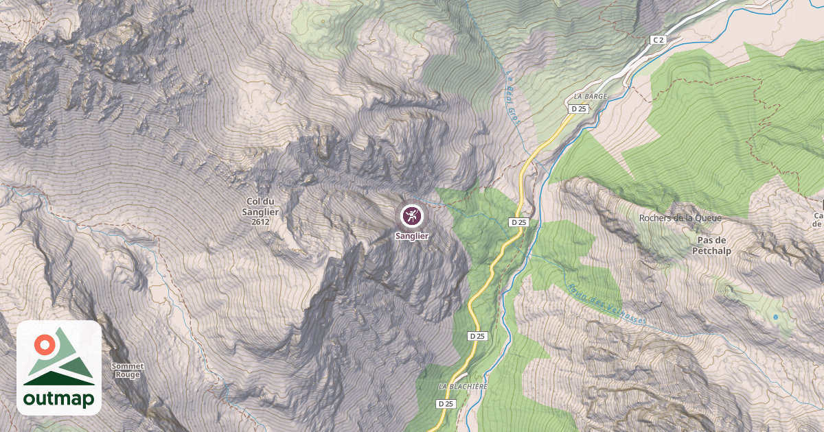 Map of Sanglier