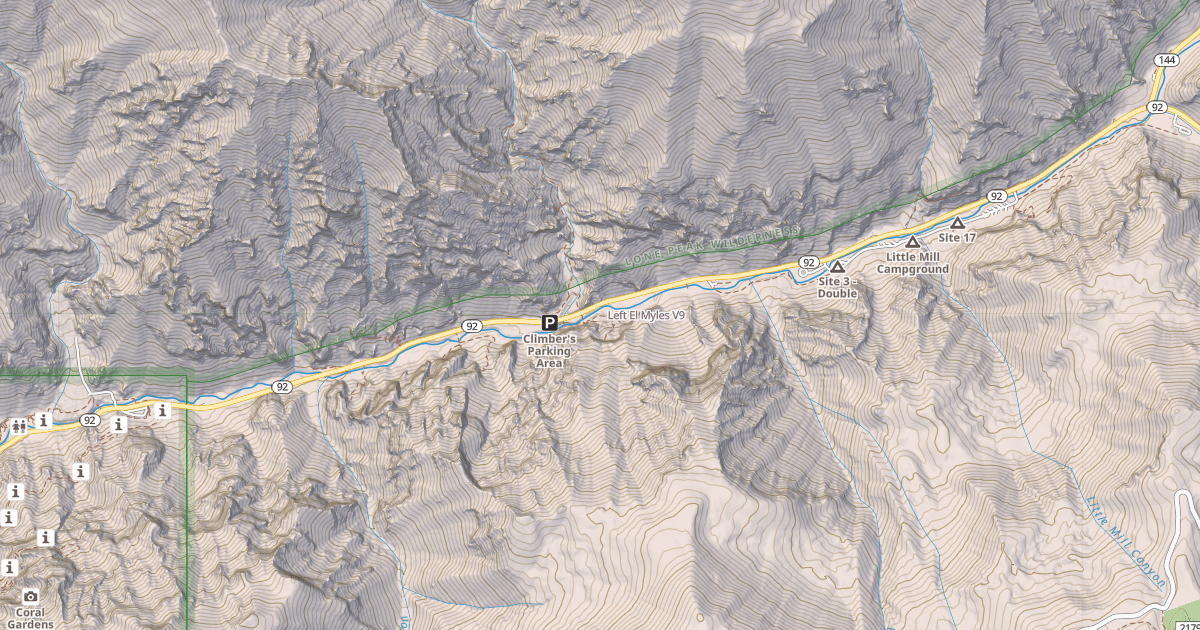 Map preview of Left El Myles