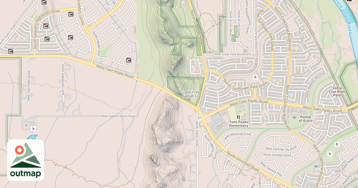 Map of Cracks in the Asphalt