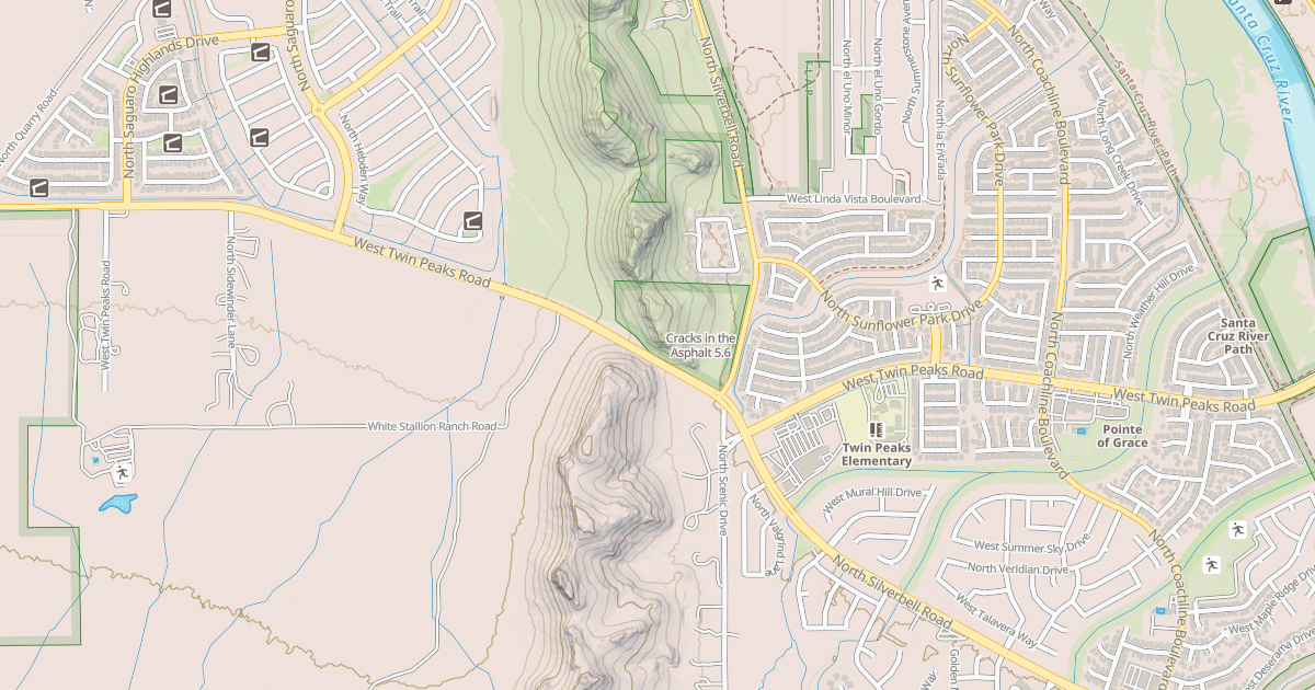 Map preview of Cracks in the Asphalt