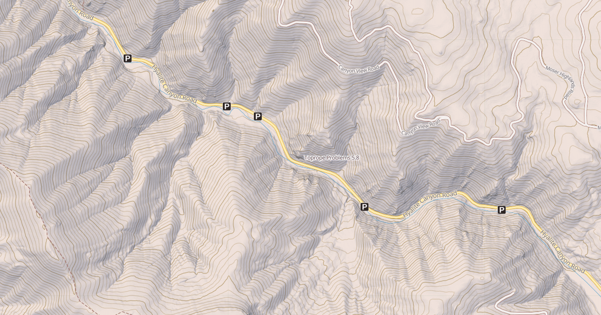 Map preview of Toprope Problems