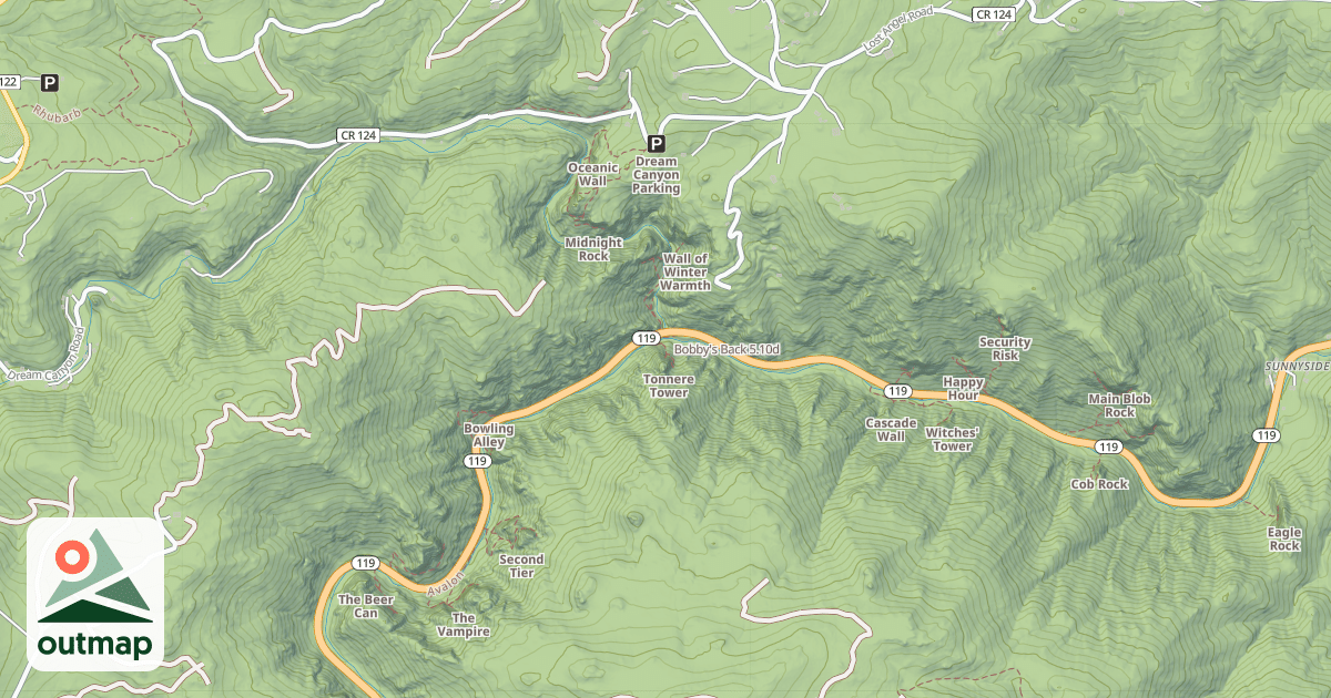 Map of Bobby's Back