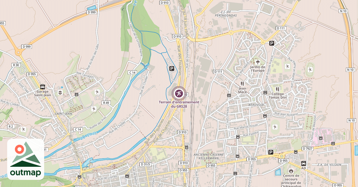 Map of Terrain d'entrainement du GRS28
