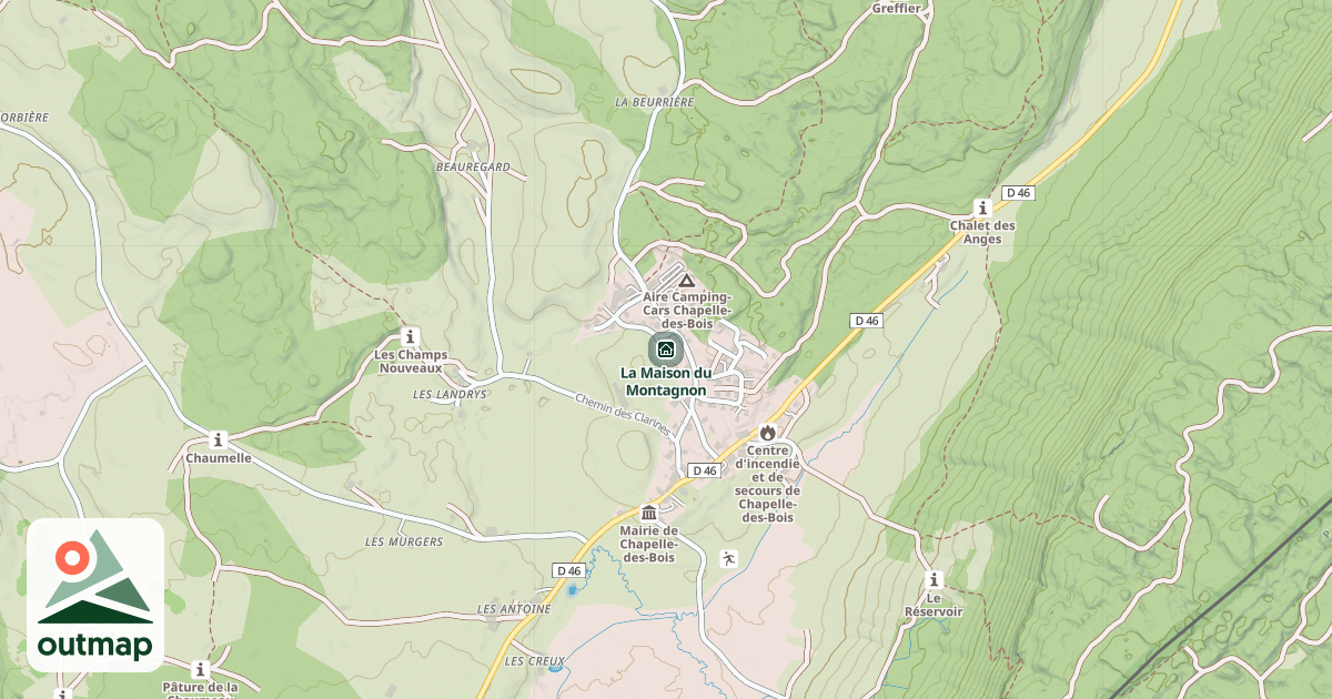 Map of La Maison du Montagnon