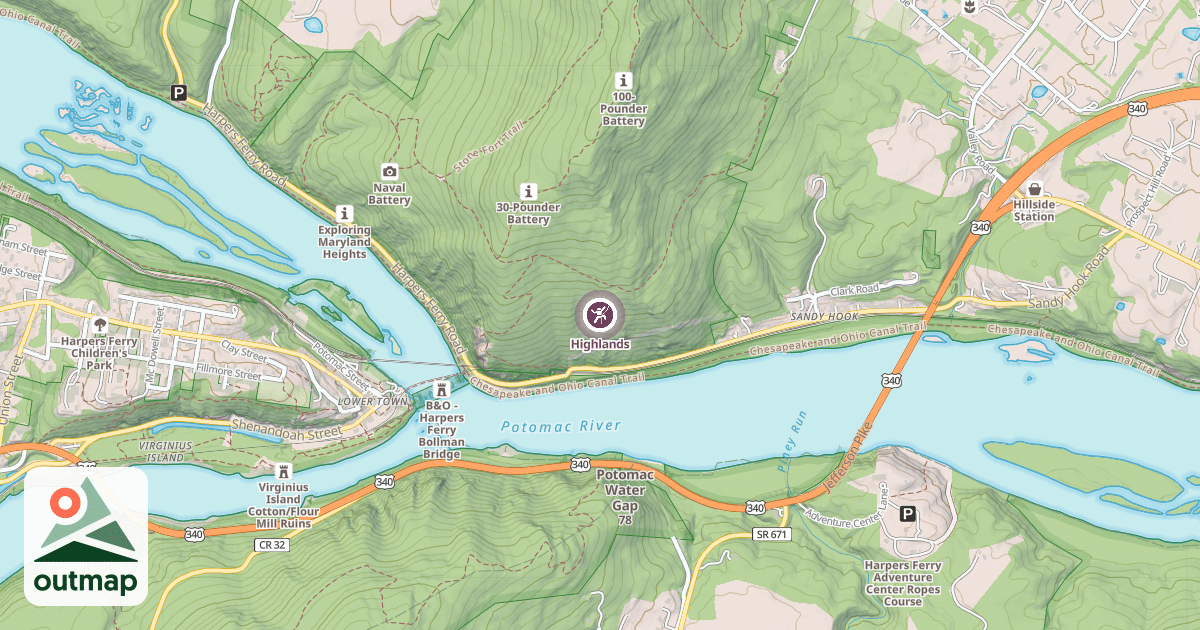 Map of Highlands