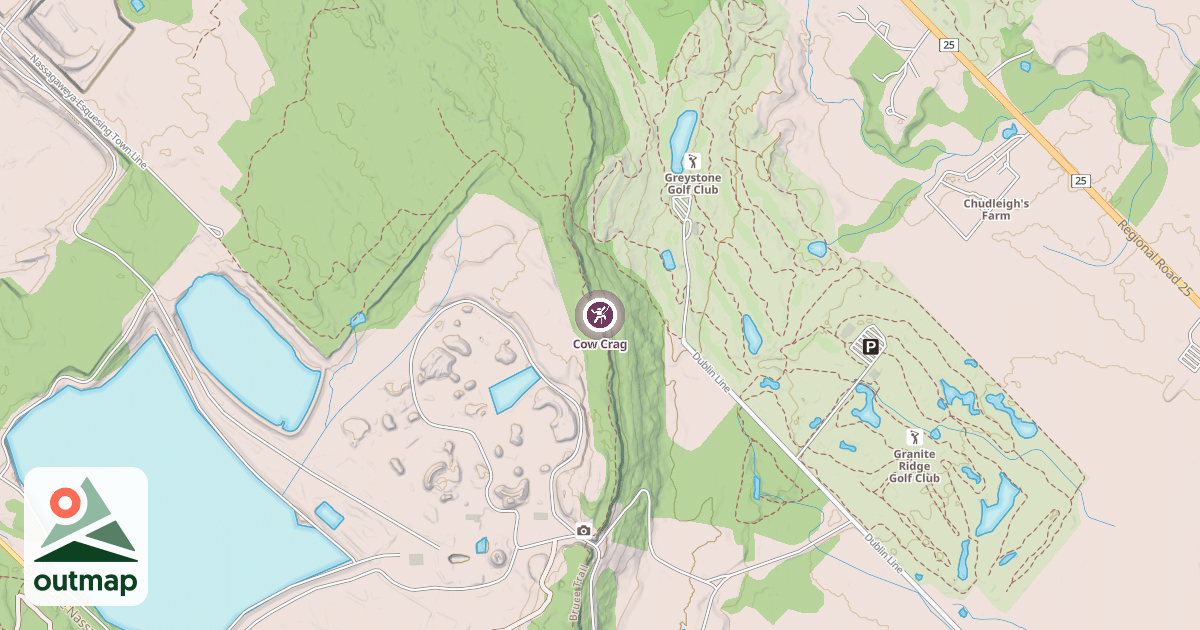 Map of Cow Crag
