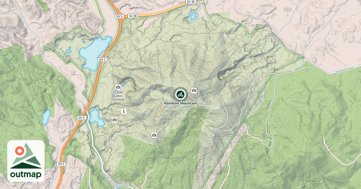 Map of Rainbow Mountain