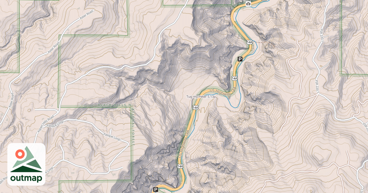 Map of Tug my Peter