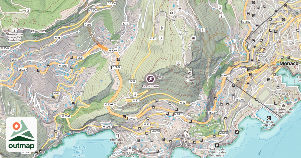 Map of La Loubière