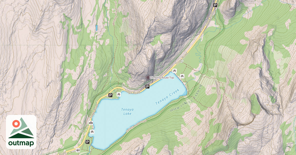 Map of Climbing Route Top