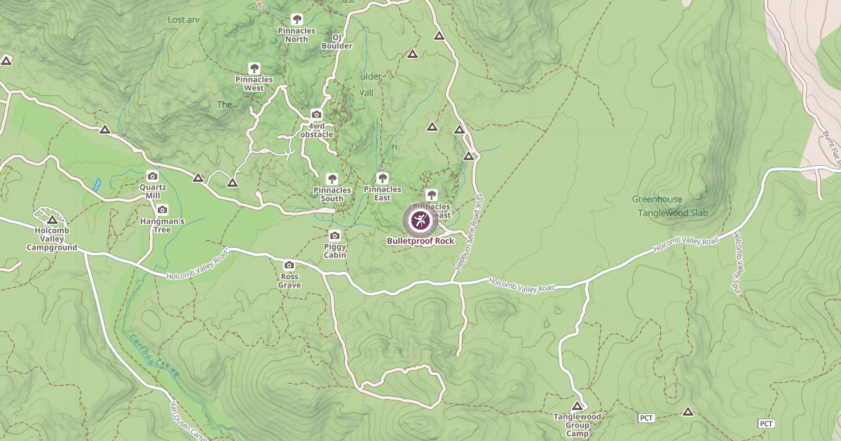 Map preview of Bulletproof Rock