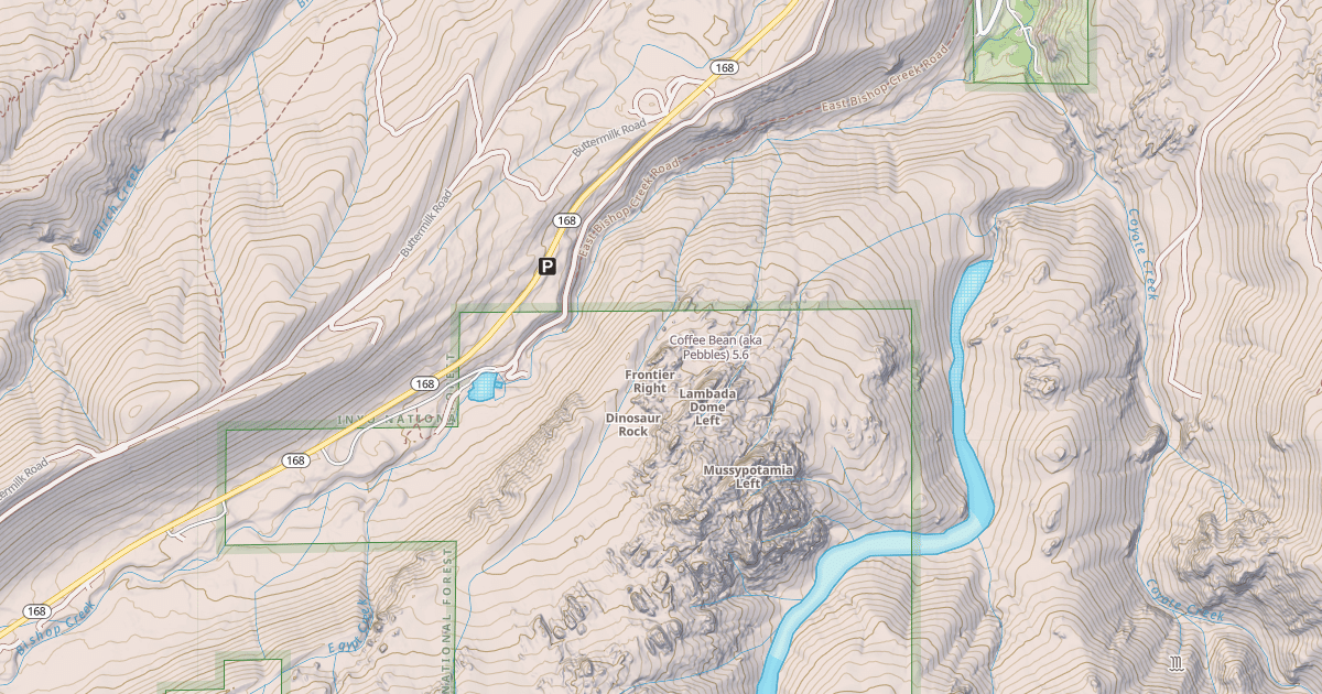 Map preview of Coffee Bean (aka Pebbles)