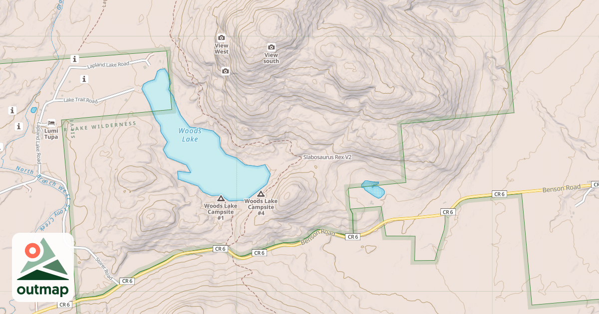 Map of Slabosaurus Rex