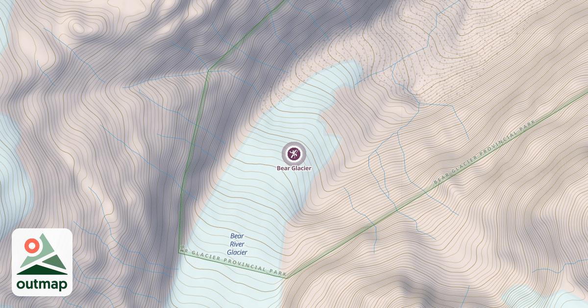 Map of Bear Glacier