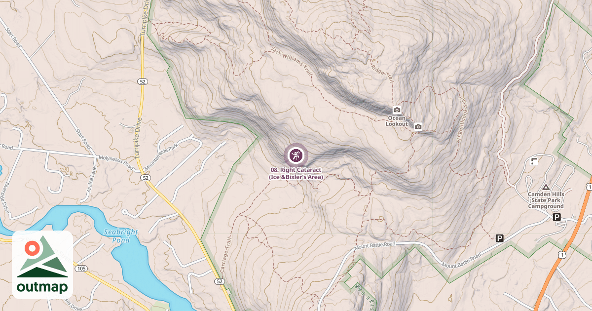 Map of 08. Right Cataract (Ice &Bixler's Area)
