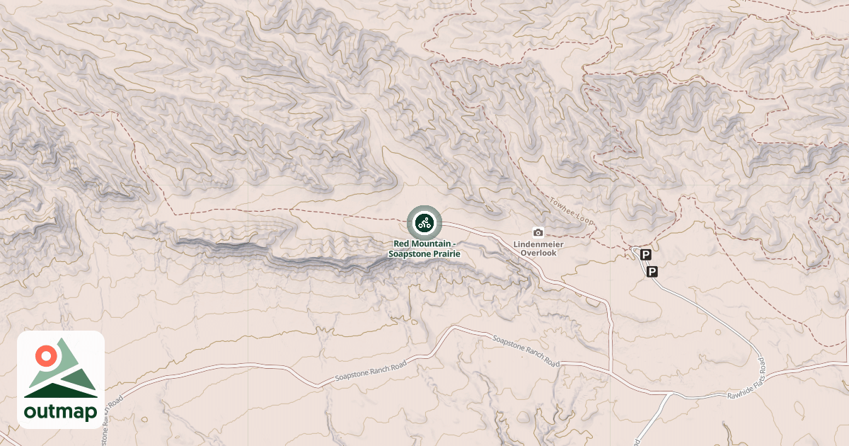 Map of Red Mountain - Soapstone Prairie