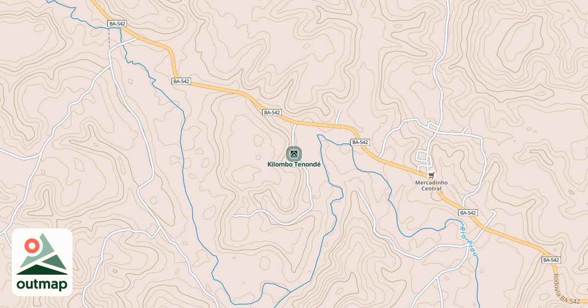 Map of Kilombo Tenondé