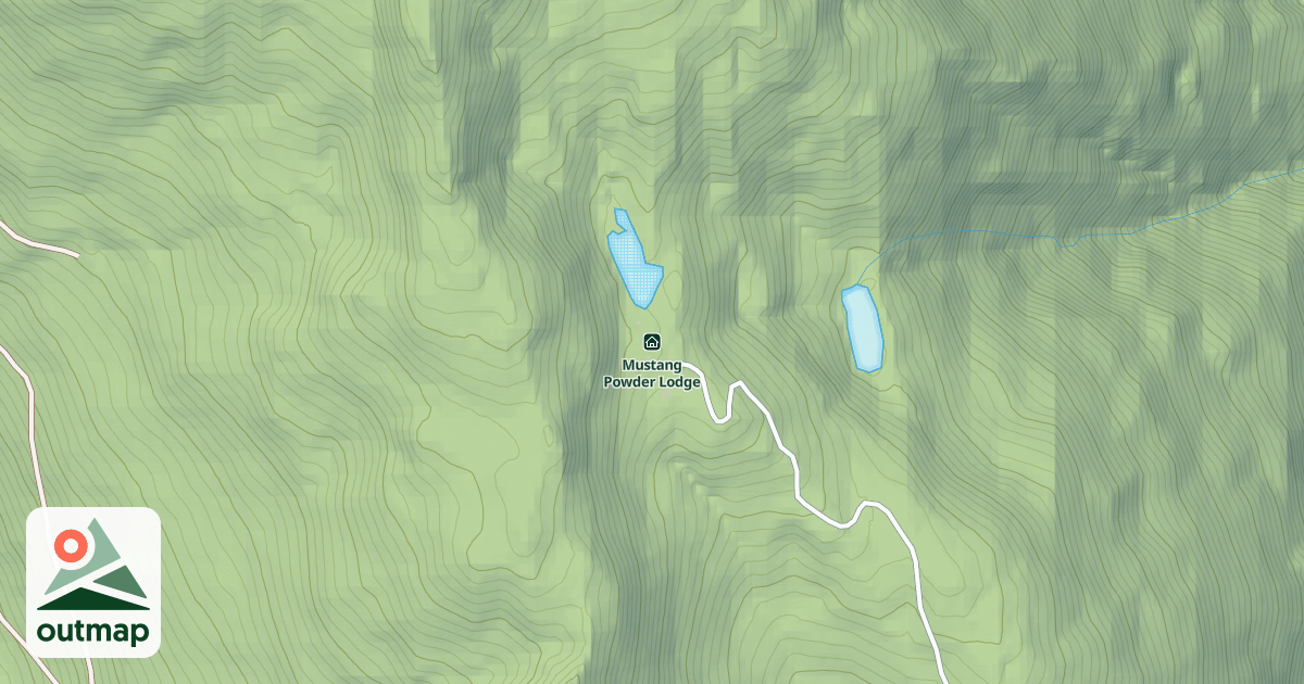 Map of Mustang Powder Lodge