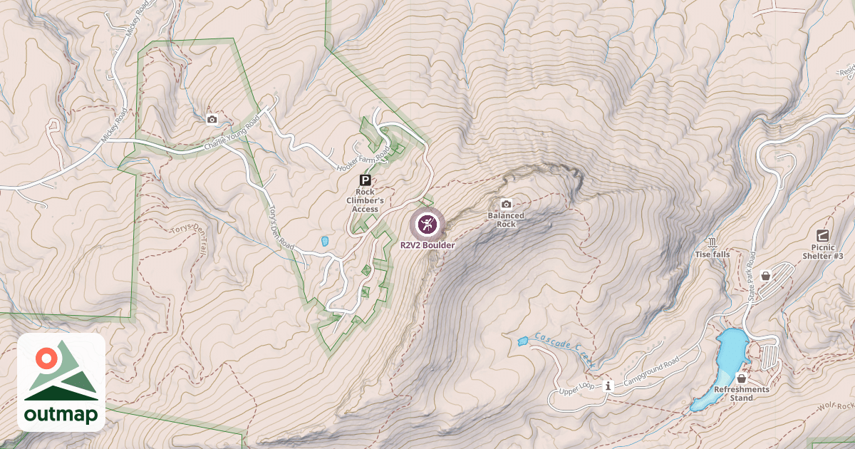 Map of R2V2 Boulder