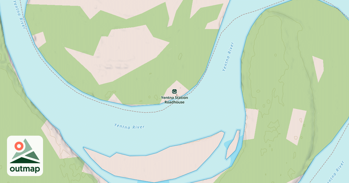 Map of Yentna Station Roadhouse