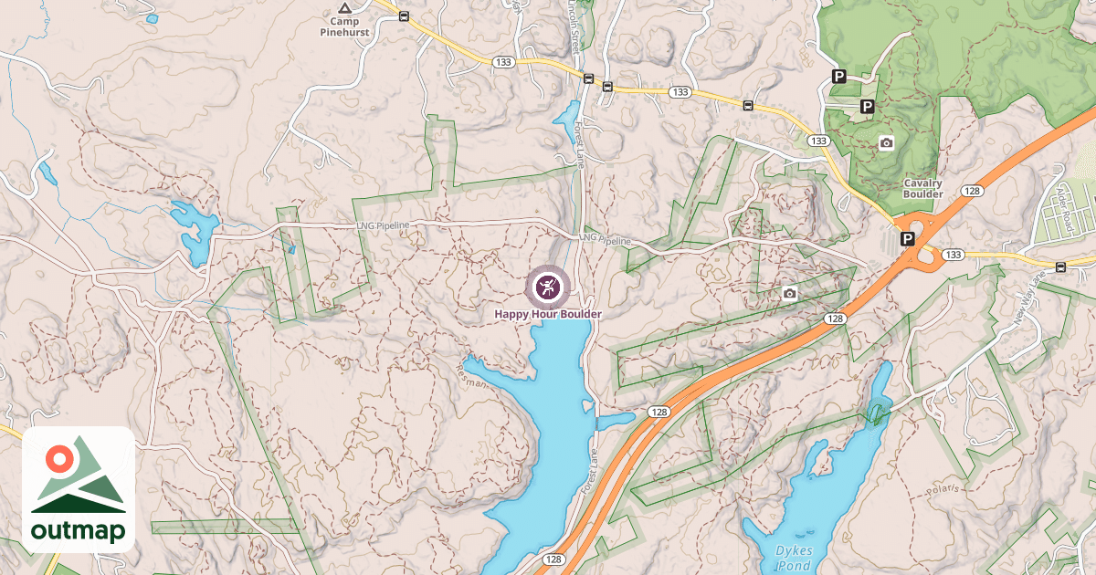 Map of Happy Hour Boulder