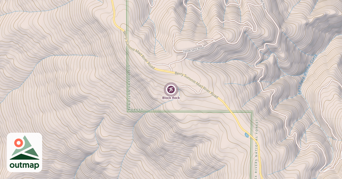 Map of Block Rock