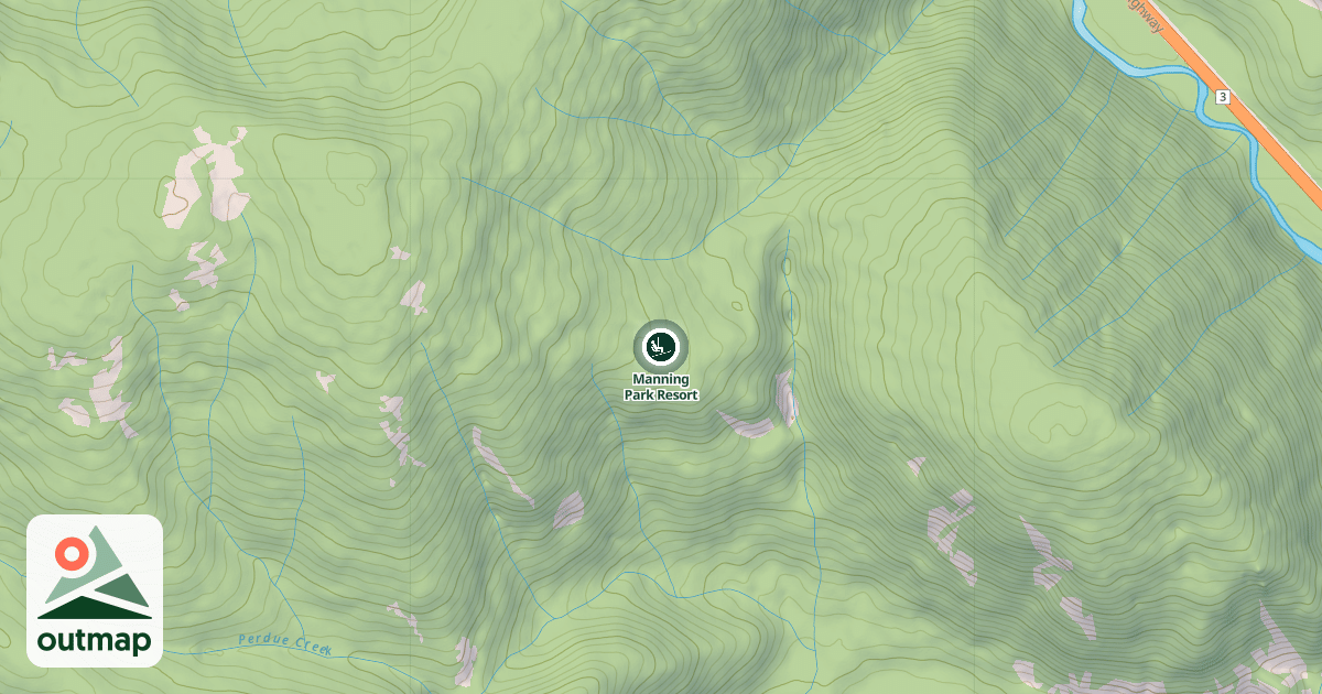 Map of Manning Park Resort