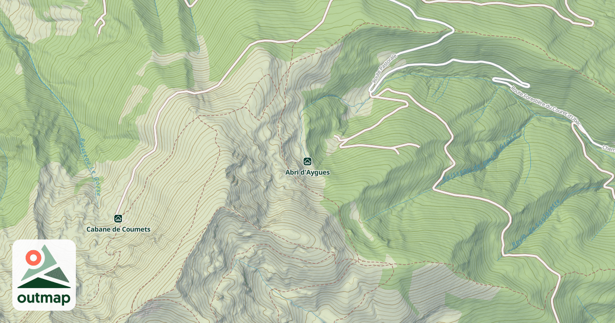 Map of Abri d'Aygues