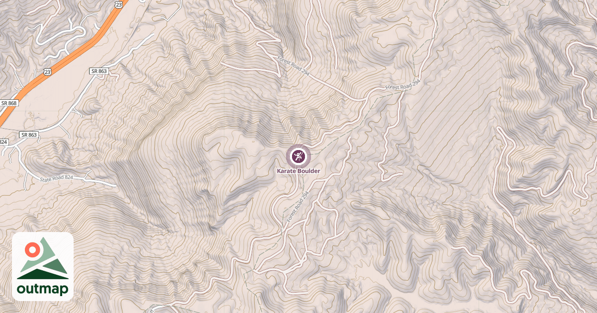 Map of Karate Boulder