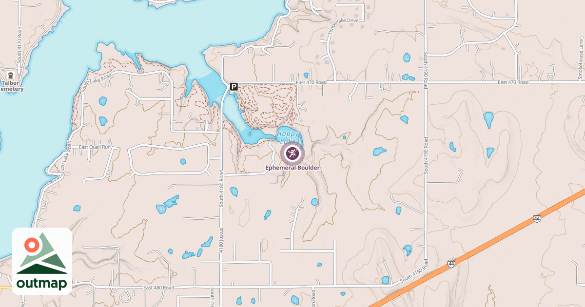 Map of Ephemeral Boulder