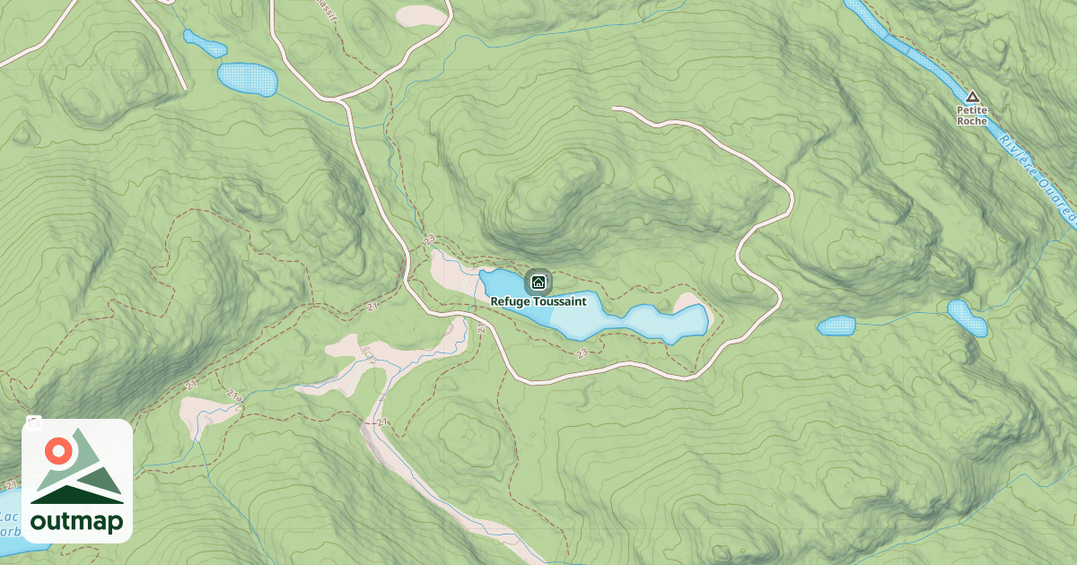 Map of Refuge Toussaint