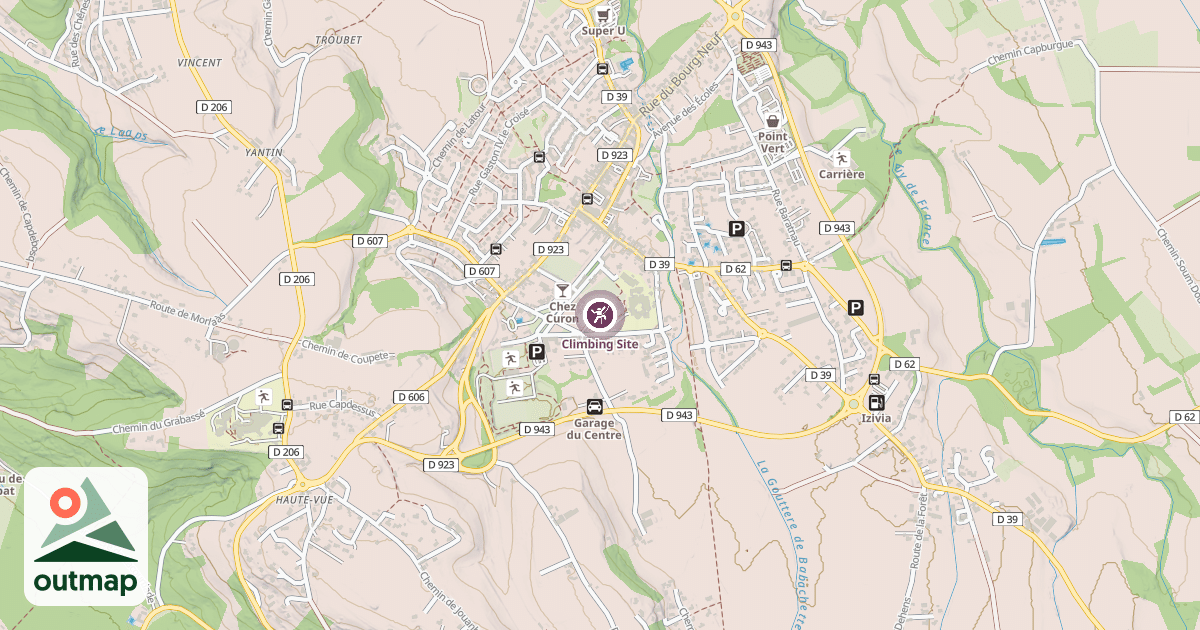 Map of Climbing Site