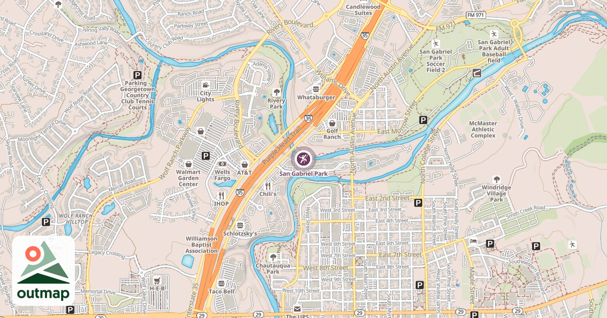Map of San Gabriel Park