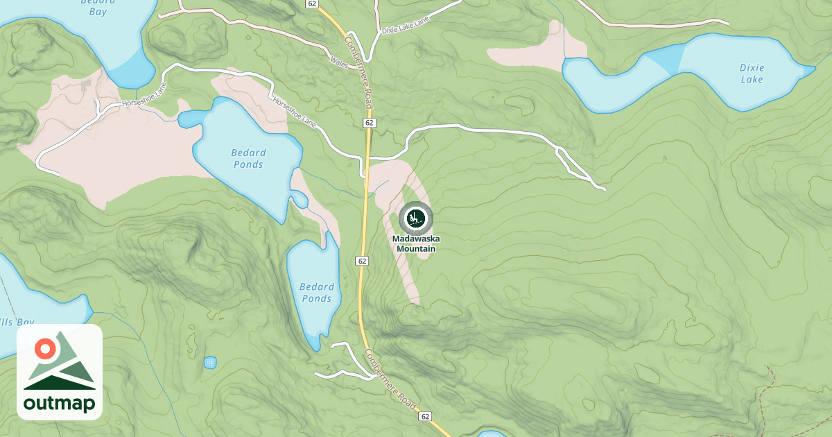 Map of Madawaska Mountain