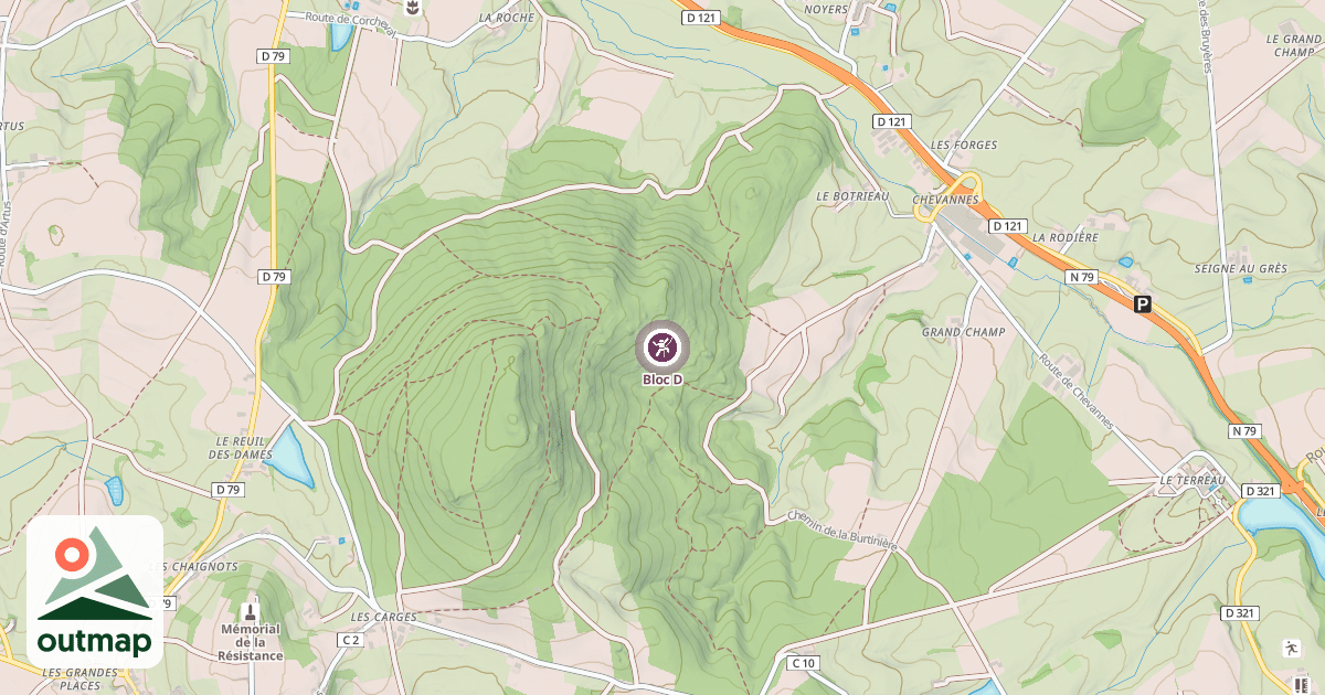 Map of Bloc D