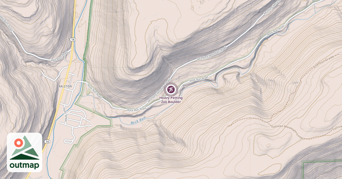 Map of Heavy Petting Zoo Boulder