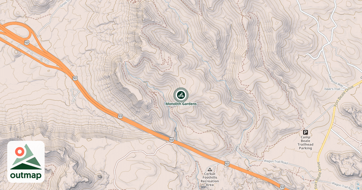 Map of Monolith Gardens