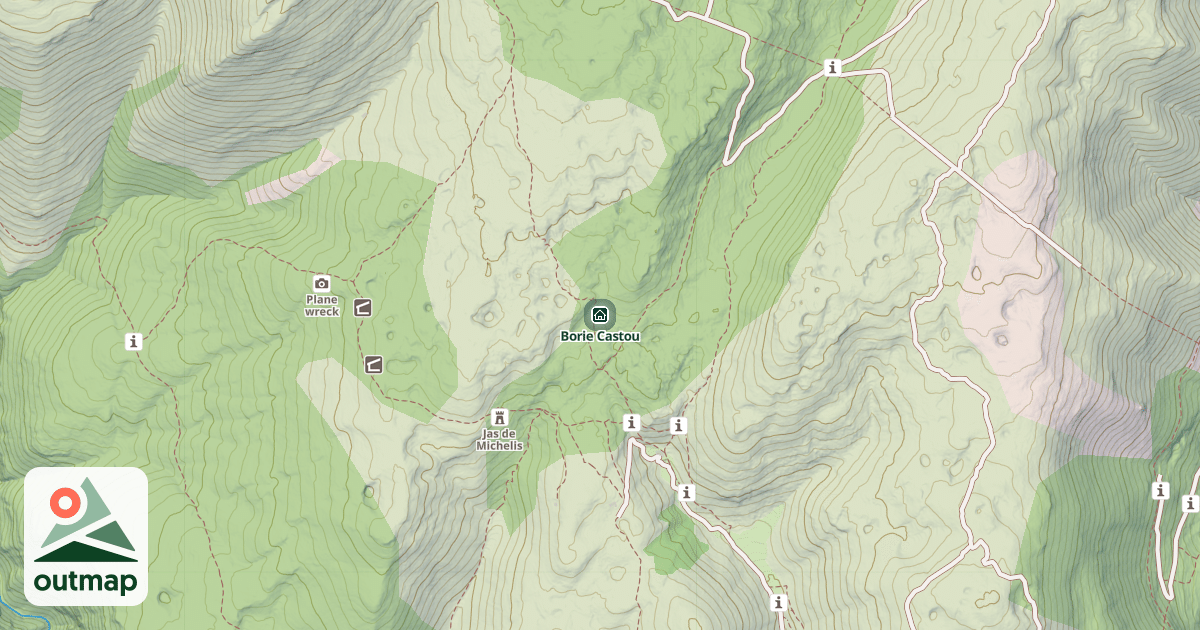 Map of Borie Castou