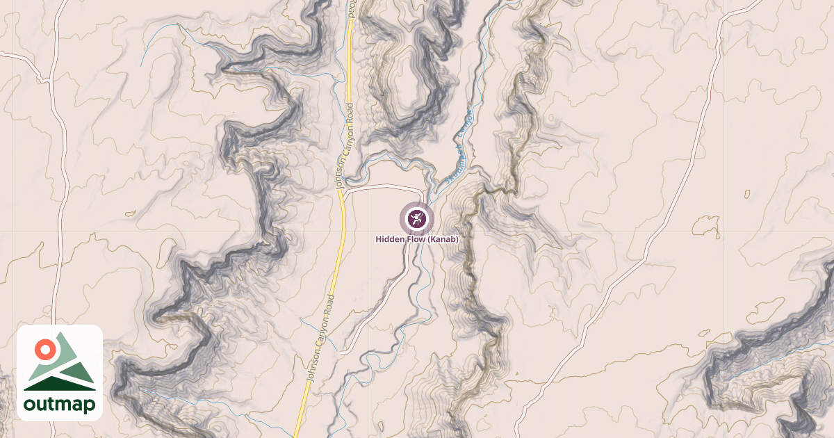 Map of Hidden Flow (Kanab)