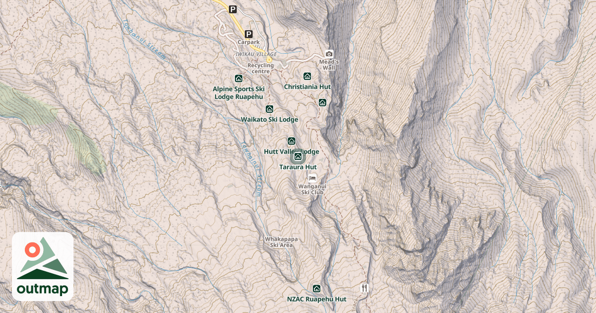 Map of Taraura Hut