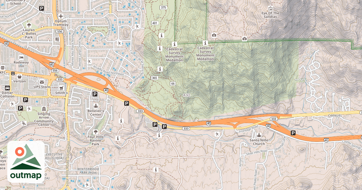 Map of A